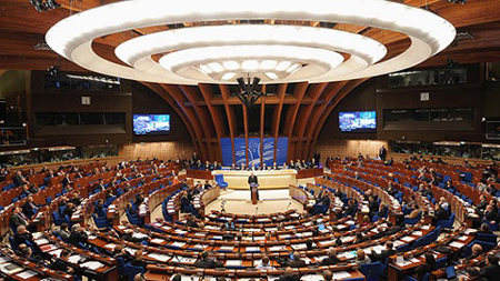 Một cuộc họp tại Ủy ban Nghị viện Hội đồng châu Âu.